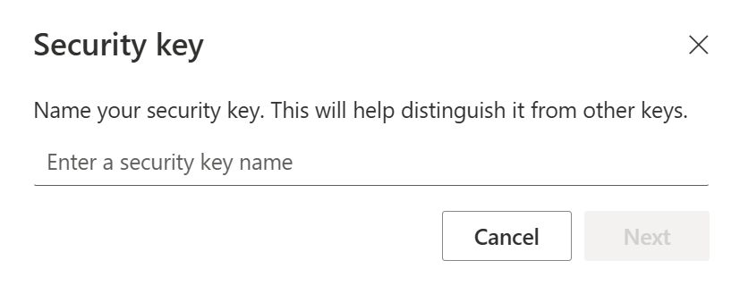 Sicherheitsschlüssel Name